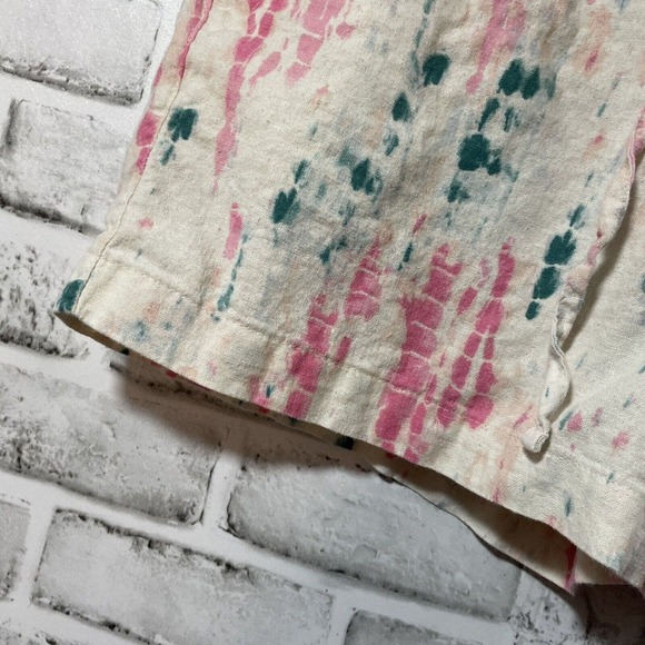 Old Navy Women’s Elastic Drawstring Tie Dye 4 Pocket Shorts Size Med - Picture 3 of 11